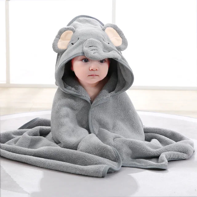 Cartoon Animal Baby Bath Towels - https://Emporiumcore.com